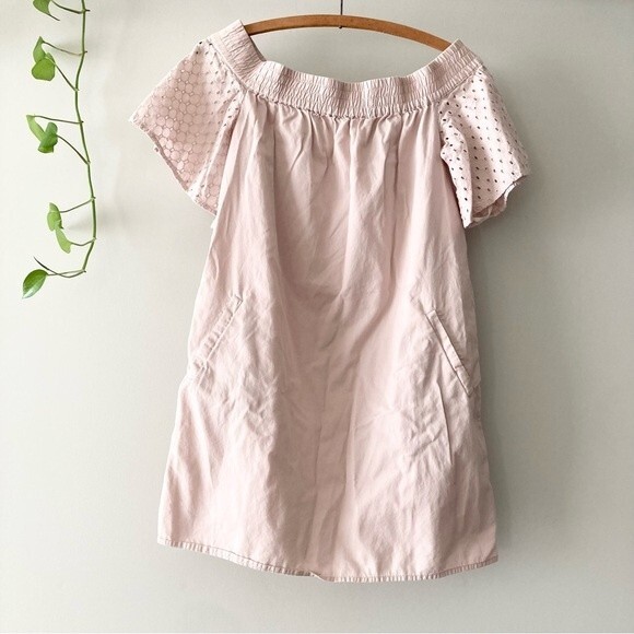 ALL SAINTS Livia Pink Off-Shoulder Mini Shift Dress - Picture 2 of 6